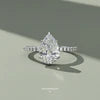 Silver Nivra Pear Solitaire Ring