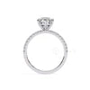 Silver Nivra Pear Solitaire Ring