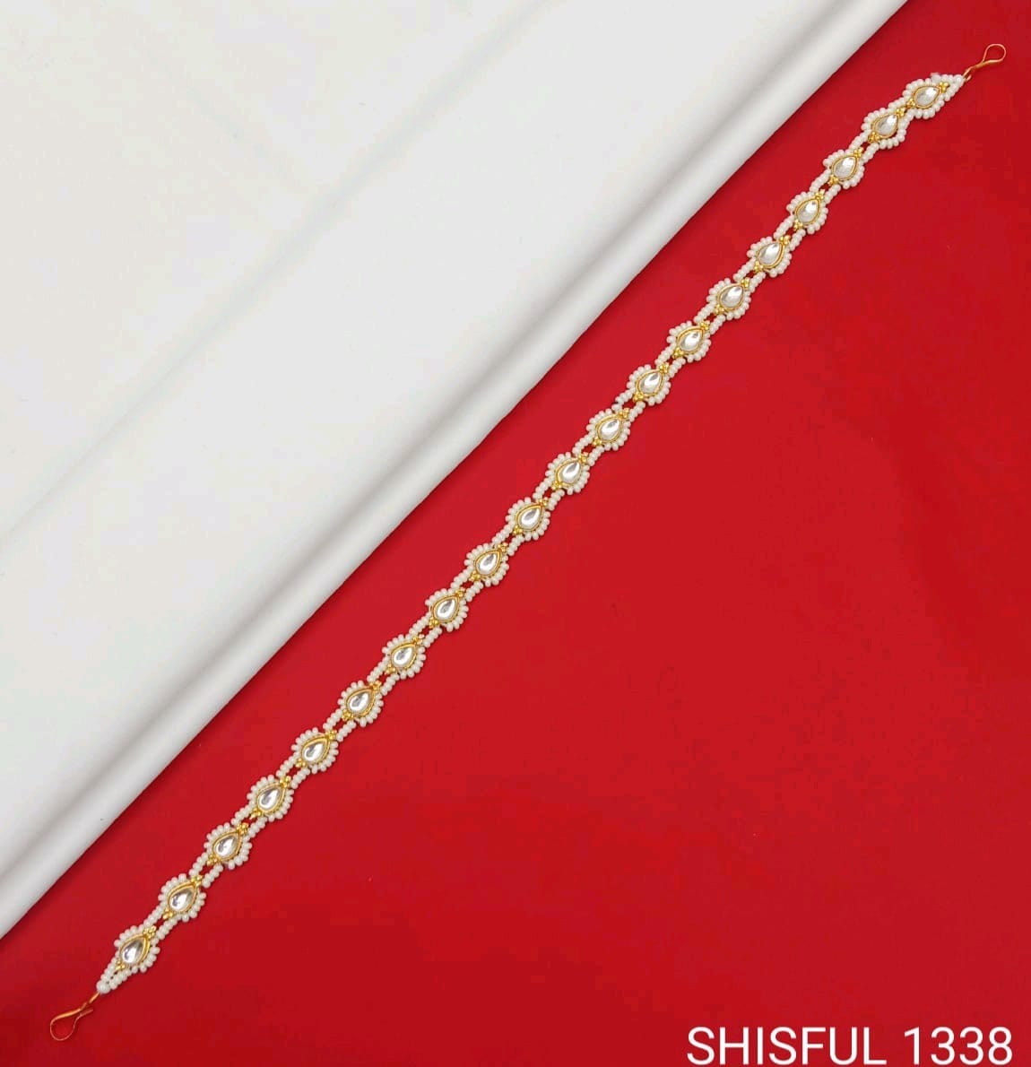 Stylish Rajasthani Matha Patti Maang Tikka for Girls & Women And Traditional Gold Plated Kundan Pearl Maang Tikka with Stone Centerpiece for Women & Bridal Wear