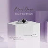 925 Silver Tresa Black Onyx Natural Gemstone Solitaire Ring