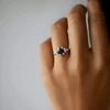 925 Silver Tresa Black Onyx Natural Gemstone Solitaire Ring