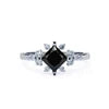 925 Silver Tresa Black Onyx Natural Gemstone Solitaire Ring