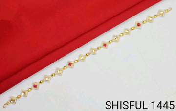 Stylish Rajasthani Matha Patti Maang Tikka for Girls & Women And Traditional Gold Plated Kundan Pearl Maang Tikka with Stone Centerpiece for Women & Bridal Wear