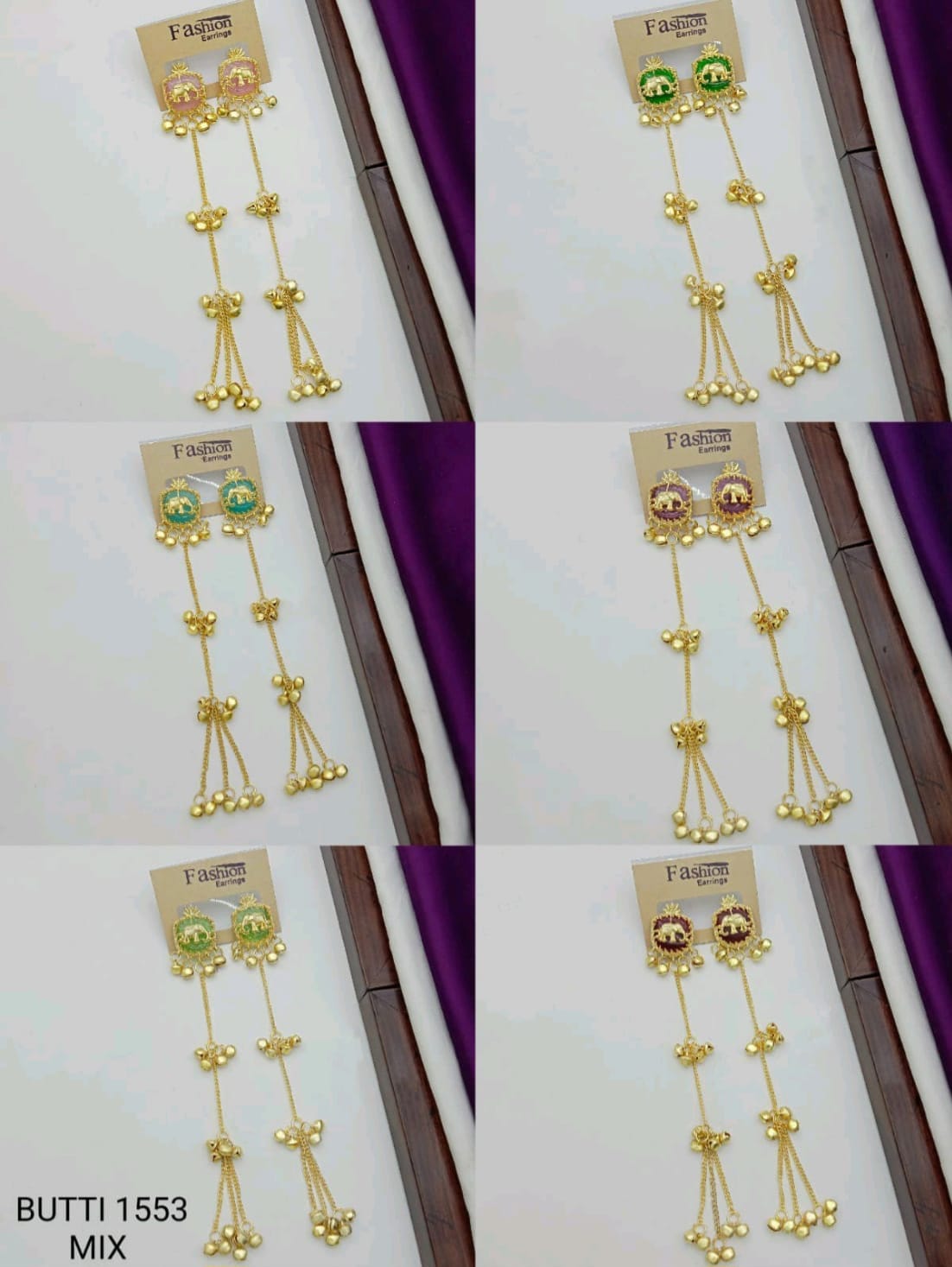 gold-plated Kashmiri Gunroom earrings featuring a stud design