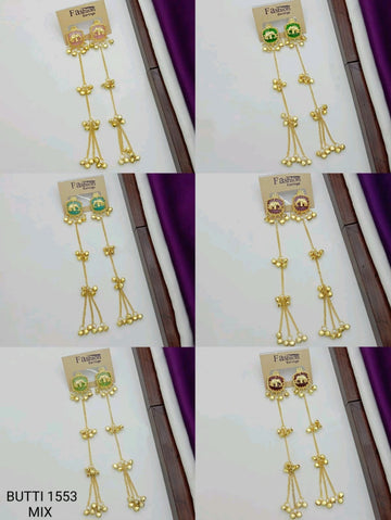 gold-plated Kashmiri Gunroom earrings featuring a stud design