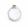 925 Silver Marqis Peridot Natural Gemstone Solitaire Ring
