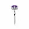 925 Silver Tresa Amethyst Natural Gemstone Solitaire Ring