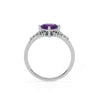 925 Silver Tresa Amethyst Natural Gemstone Solitaire Ring