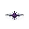 925 Silver Tresa Amethyst Natural Gemstone Solitaire Ring
