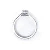 Silver Marqis Solitaire Ring