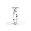 Silver Marqis Solitaire Ring