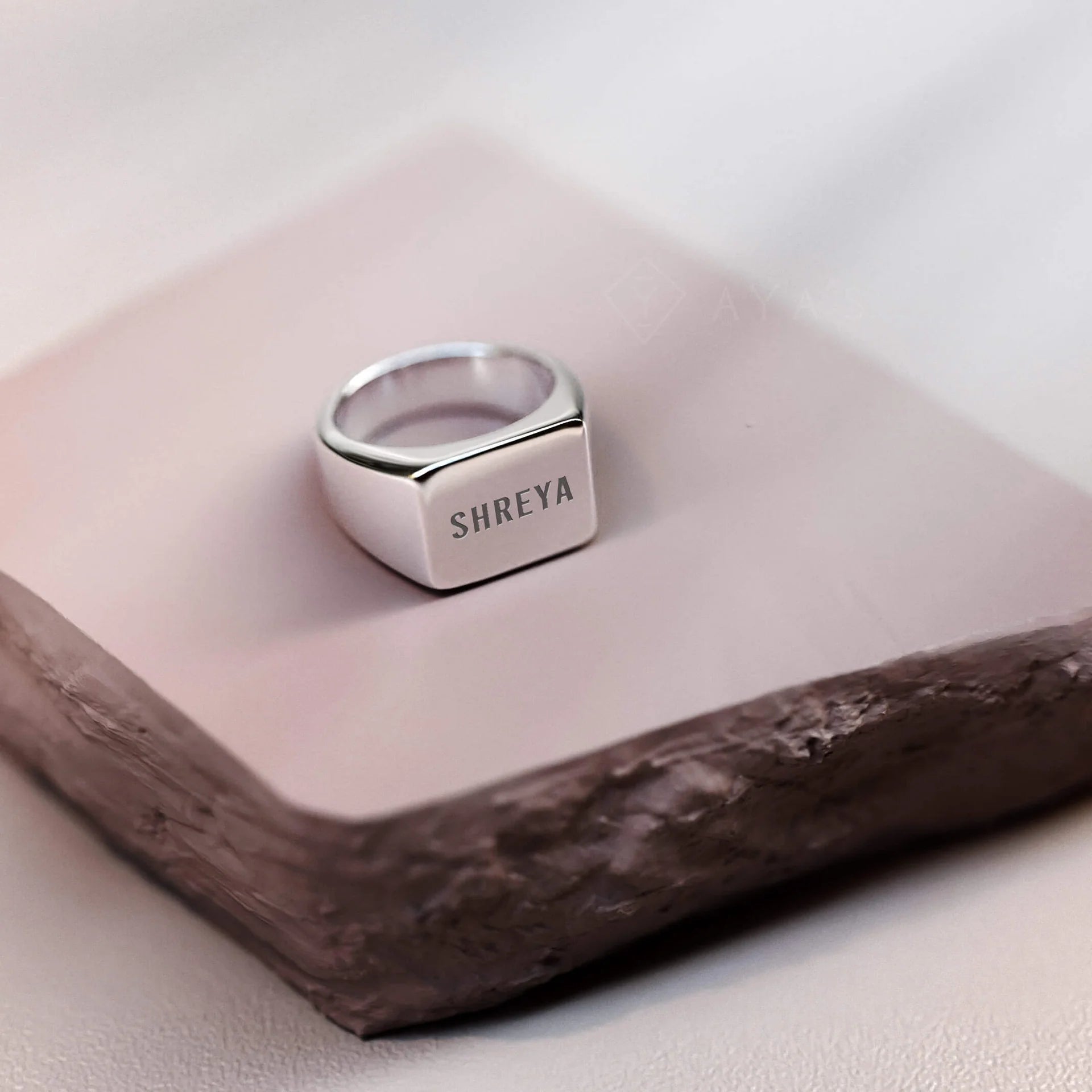Personalised Plain Regal Women's Ring