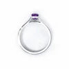 925 Silver Marqis Amethyst Natural Gemstone Solitaire Ring