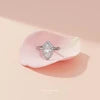 Silver Miraya Marquise Solitaire Ring