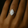 Silver Miraya Marquise Solitaire Ring
