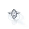 Silver Miraya Marquise Solitaire Ring
