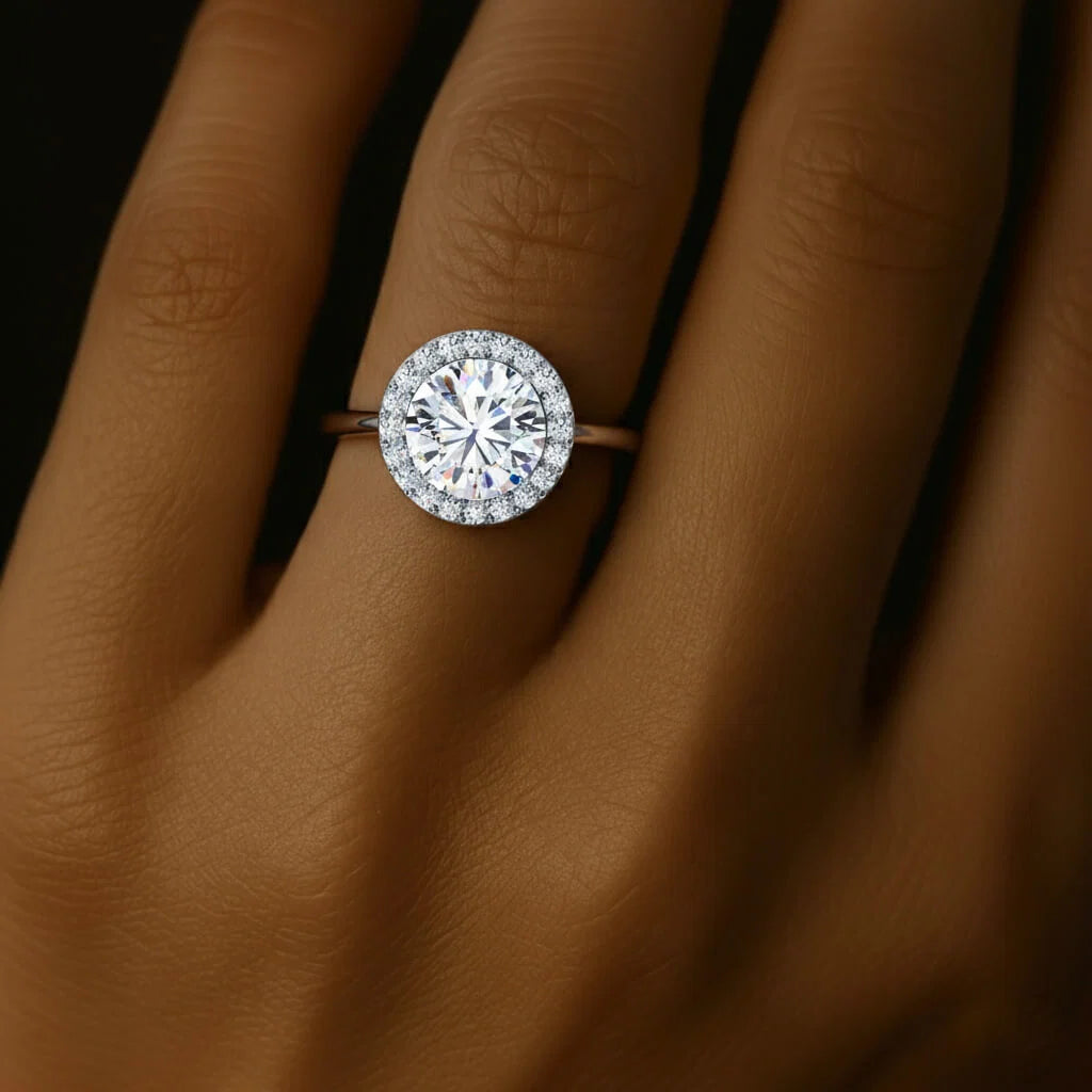 Silver Elowen Round Solitaire Ring