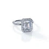 Silver Mirelle Octagonal Solitaire Ring