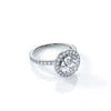 Silver Noira Round Solitaire Ring