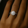 Silver Noira Round Solitaire Ring