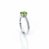 925 Silver Evoliette Peridot Natural Gemstone Solitaire Ring