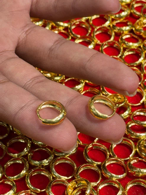 1 Gram Men's Gold Plated Bali Earrings for Men ( 2 Pices)