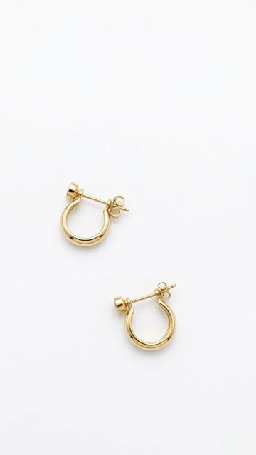 2Pcs (1 Pair / Jodi) 22K Gold Plated Earrings for Women & Men | Unisex Elegant Lightweight Party Wear Jewelry