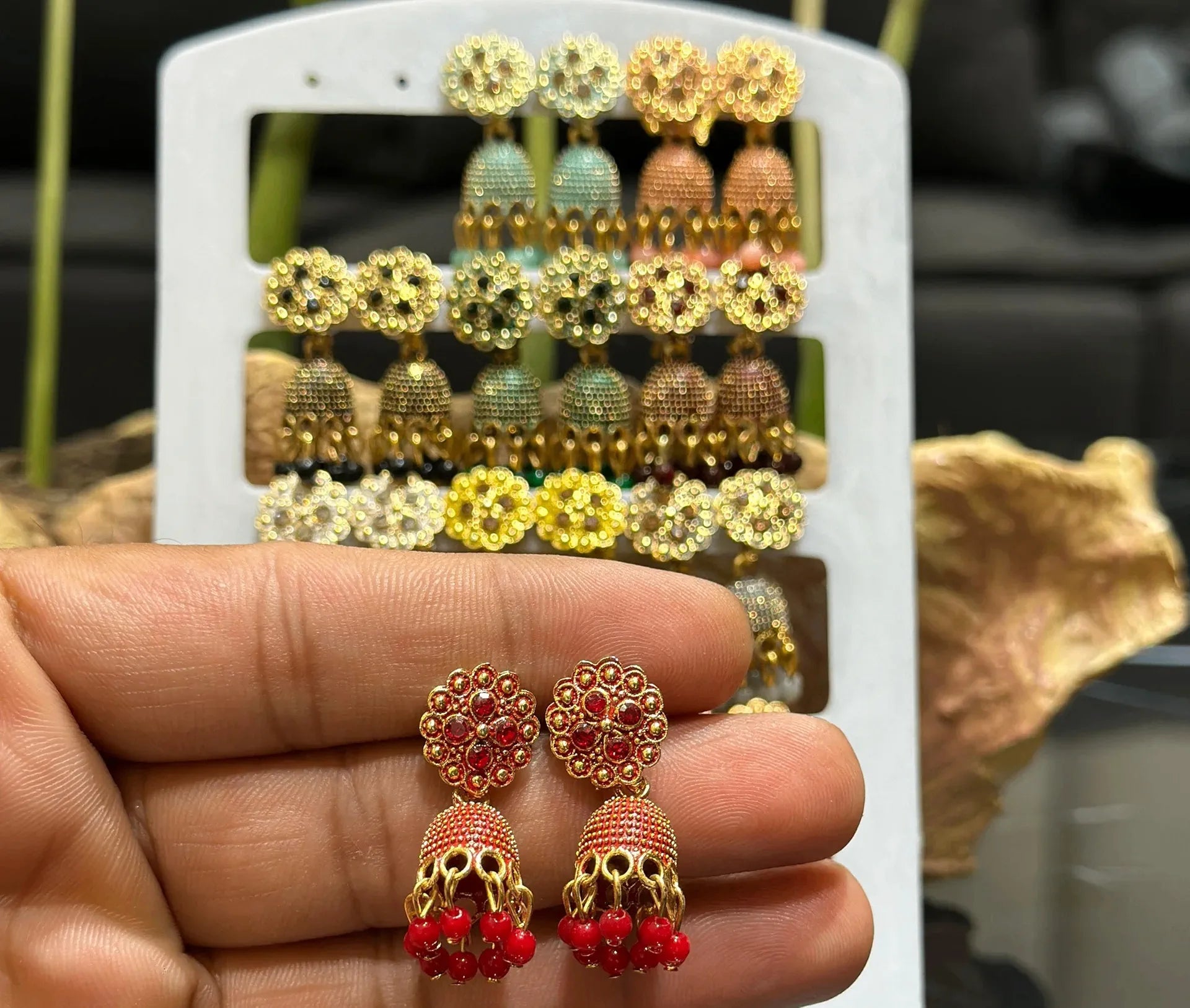 Combo of 12 Pair Jhumkis for Girls and Women