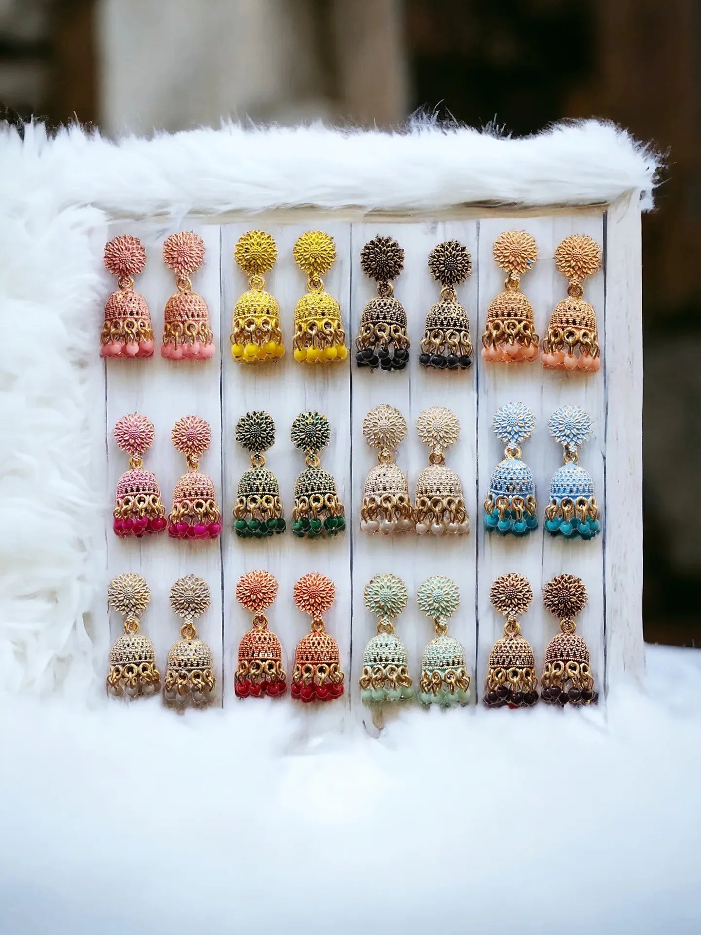 Combo of 12 Pair Jhumka Set For Women And Girls