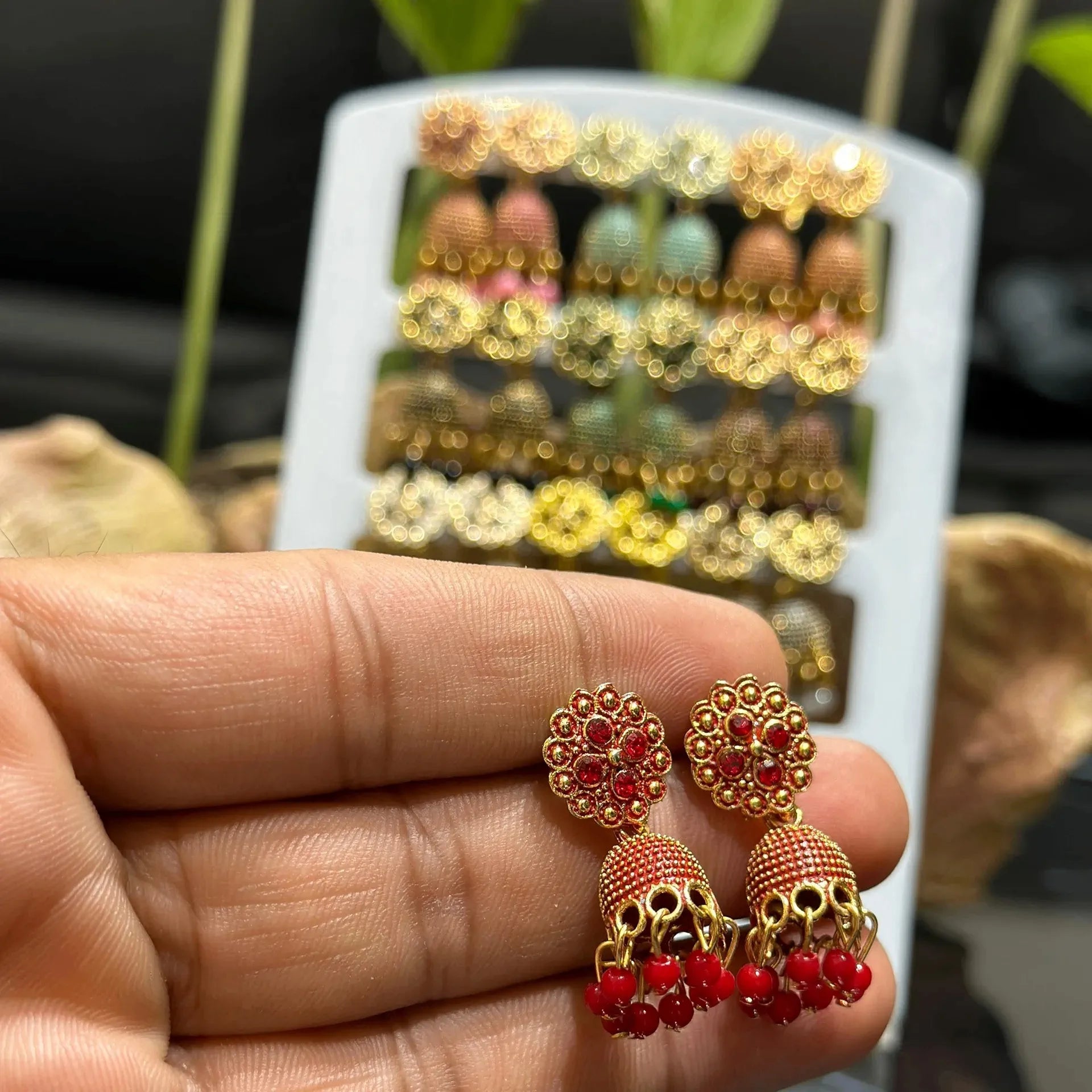 Combo of 12 Pair Jhumkis for Girls and Women