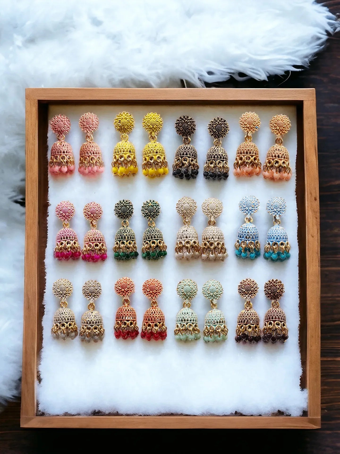 Combo of 12 Pair Jhumka Set For Women And Girls