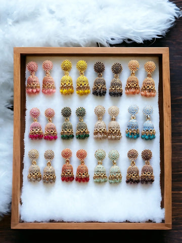 Combo of 12 Pair Jhumka Set For Women And Girls